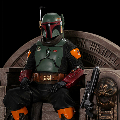 Статуетка Бобб Фетт на троні. Зоряні війни (STAR WARS Boba Fett on Throne) - 8 - KUBIX