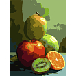 Миниатюра товара Картина по номерам Сочные фрукты (30х40 см) - 1