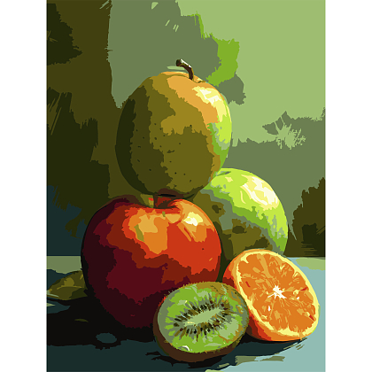 Картина по номерам Сочные фрукты (30х40 см), бренду Strateg - KUBIX