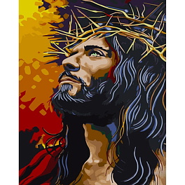 Картина по номерам Иисус в терновом венке (40х50 см)