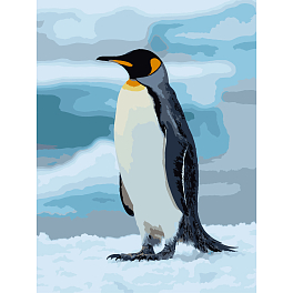 Картина за номерами Пінгвін на льоду (30х40 см)