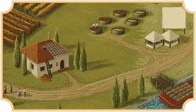 Настольная игра Виноделие. Тоскана (Viticulture Tuscany), бренду Kilogames, для 1-6 гравців, час гри < 60мин. - 9 - KUBIX