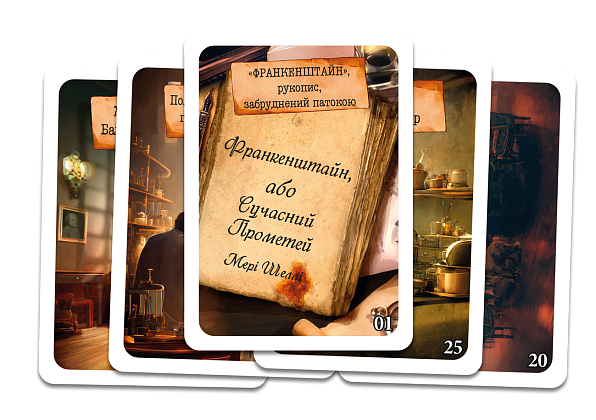 Настільна гра Шерлок №6. Вілла Діодаті (Villa Diodati), бренду Geekach Games, для 1-8 гравців, час гри < 60хв. - 3 - KUBIX