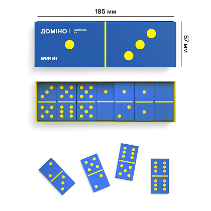 Настільна гра Доміно, бренду ORNER, для 2-4 гравців, час гри < 30хв. - 2 - KUBIX