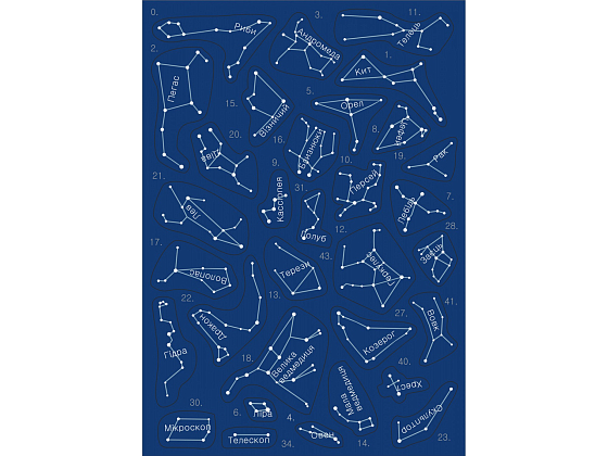 Настольная игра Звездное небо (с многократными наклейками), бренду Умняшка, для 1-2 гравців - 5 - KUBIX