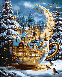 Картина по номерам Ночь рождественских чудес (40х50 см)