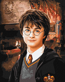 Картина по номерам Гарри Поттер Гостиная Гриффиндора (40х50 см)