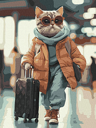 Картина по номерам Стильний пасажир (30х40 см)