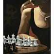 Миниатюра товара Картина по номерам Игра в шахматы (30х40 см) - 1