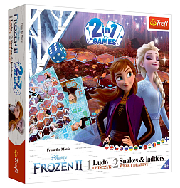 Настільна гра Крижане серце 2: Лудо + Змії і Драбини 2 в 1 (Frozen 2 Disney: Ludo + Snakes & Ladders 2 in 1)