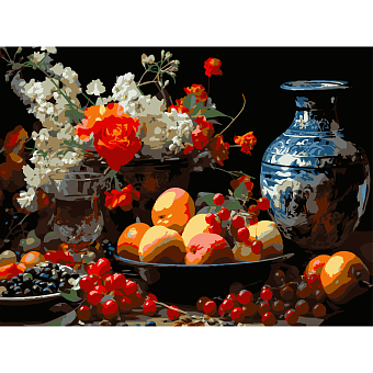 Картина за номерами Фруктовий достаток (30х40 см)