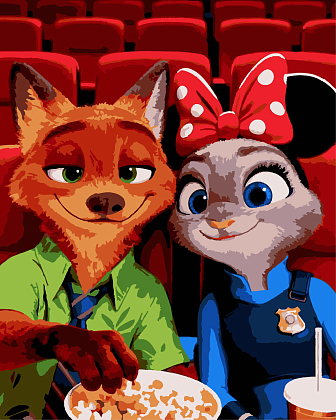 Картина за номерами Зоотрополіс 2 (40х50 см), бренду Artissimo - KUBIX