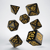 Мініатюра товару Набір кубиків Halloween Pumpkin Black & Glow in the dark Dice Set - 2