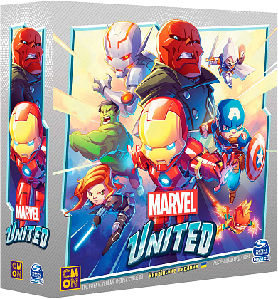 Настільна гра Marvel United, бренду Geekach Games, для 1-4 гравців, час гри < 60хв. - KUBIX