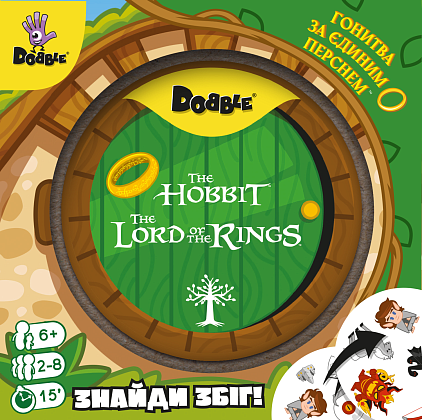 Настільна гра Доббль. Володар Перснів і Гобіт (Dobble: The Lord of the Rings & Hobbit), бренду Geekach Games, для 2-8 гравців, час гри < 30хв. - 7 - KUBIX