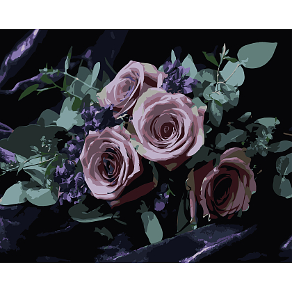 Картина за номерами Букет роз (40х50 см), бренду Strateg - KUBIX