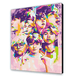 Картина за номерами BTS. Bangtan Boys (40х50 см)