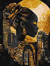 Картина по номерам Золото ночи (30х40 см)