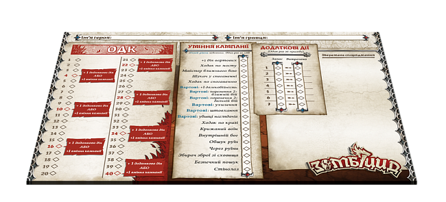 Настільна гра Зомбіцид. Нескорена Імперія (Zombicide: White Death. Eternal Empire), бренду Geekach Games, для 1-6 гравців, час гри < 30хв. - 3 - KUBIX