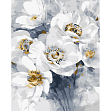 Мініатюра товару Картина за номерами Букет білих квітів (40х50 см) - 1