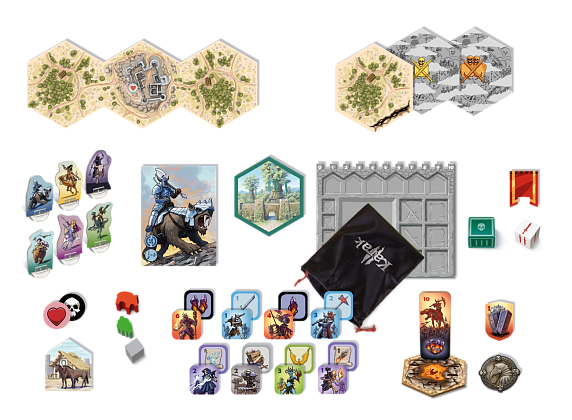 Настольная игра Тайны Замка Карак II (Karak II), бренду Lord of Boards, для 2-5 гравців, час гри < 60мин. - 3 - KUBIX