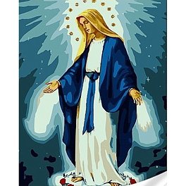 Картина по номерам Дева Мария (30х40 см)