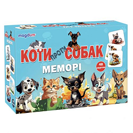 Настольная игра Мемори: Кошки против собак