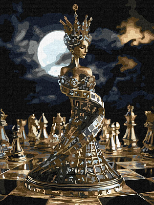 Картина по номерам Ход королевы (30х40 см), бренду Идейка - KUBIX