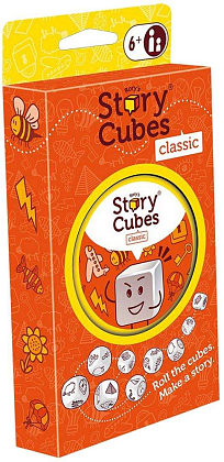 Настольная игра Кубики История Рори: Классические (Rory's Story Cubes), бренду Asmodee, для 1-12 гравців, час гри < 30мин. - KUBIX