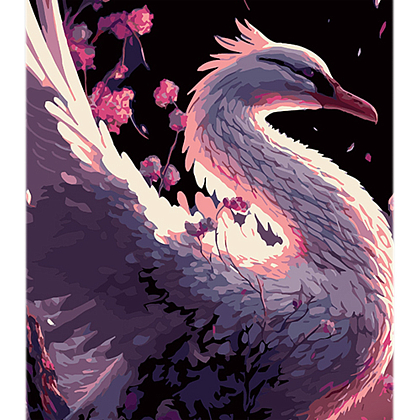 Картина по номерам Красота лебедя (40х50 см), бренду Strateg - KUBIX