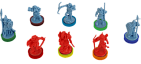 Миниатюра товара Настольная игра Война Кольца: Цветные базы (War of The Ring Colored Plastic Rings). - 1