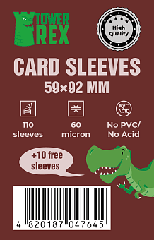 Протекторы 60 микрон 59*92 (Cards Sleeves 60 micron 59*92)