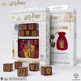 Набор кубиков с мешочком Harry Potter. Gryffindor Dice & Pouch