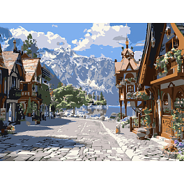 Картина за номерами Тиха вуличка (30x40 см)
