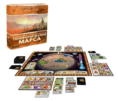 Настільна гра Тераформування Марса (Terraforming Mars), бренду Kilogames, для 1-5 гравців, час гри > 60хв. - 2 - KUBIX