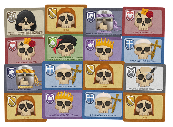 Настільна гра Склеп черепів. Повне видання (Skulls of Sedlec), бренду Geekach Games, для 1-4 гравців, час гри < 30хв. - 4 - KUBIX