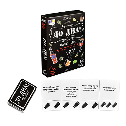 Настольная игра До Дна!, бренду Strateg, для 3-12 гравців - 2 - KUBIX