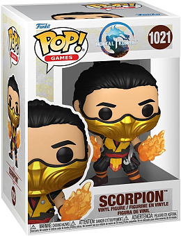 Игровая фигурка Funko POP Скорпион (Scorpion) Mortal Kombat 1: #1021 - KUBIX Игровая фигурка Funko POP Скорпион (Scorpion) Mortal Kombat 1: #1021