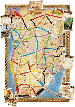 Настольная игра Ticket to Ride: The Heart of Africa (Билет на поезд. Сердце африки) (EN), бренду Days of Wonder, для 2-5 гравців, час гри < 30мин. - 3 - KUBIX