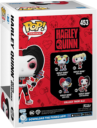 Ігрова фігурка FUNKO POP! Гарлі Квінн (Harley Quinn with Weapons) Heroes DC #453, бренду Funko - 3 - KUBIX