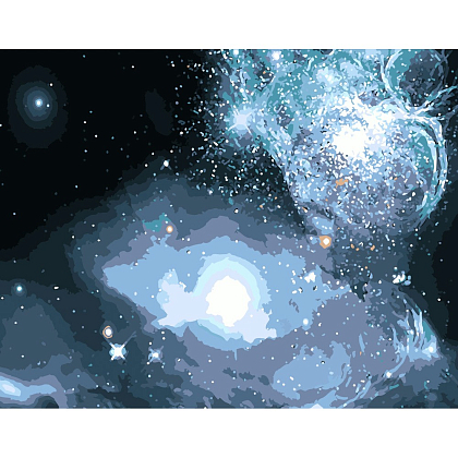 Картина по номерам Космическое сияние (40х50 см), бренду Strateg - KUBIX