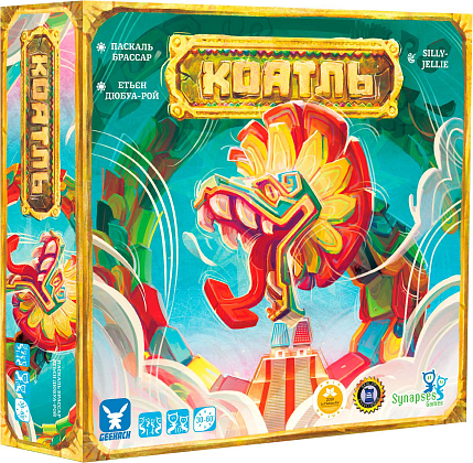 Настольная игра Коатль + набор промокарт (Coatl), бренду Geekach Games, для 1-4 гравців, час гри < 30мин. - KUBIX