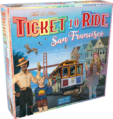 Настільна гра Ticket to Ride: San Francisco (Квиток на потяг. Сан Франциско) (EN), бренду Days of Wonder, для 2-4 гравців, час гри < 30хв. - KUBIX