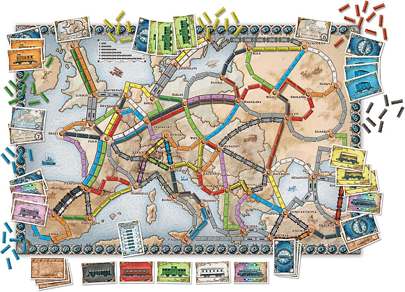 Настільна гра Ticket to Ride. Європа (Ticket to Ride: Europe), бренду Lord of Boards, для 2-5 гравців, час гри < 60хв. - 3 - KUBIX