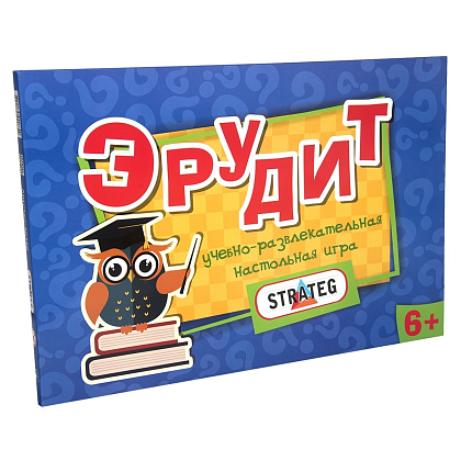 Настільна гра Ерудит (RU), бренду Strateg, для 2-4 гравців, час гри < 30хв. - KUBIX