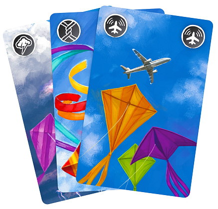 Настольная игра Воздушные змеи (Kites), бренду Woodcat, для 2-6 гравців, час гри < 30мин. - 5 - KUBIX