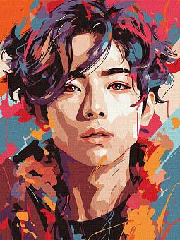 Картина по номерам K-pop, БТС арт (BTS) (30х40 см) - KUBIX Картина по номерам K-pop, БТС арт (BTS) (30х40 см)