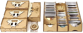 Органайзер для настольной игры Robinson Crusoe 2 издания + дополнения (Organizer for boardgame Robinson Crusoe 2nd edition + Expansions) - KUBIX Органайзер для настольной игры Robinson Crusoe 2 издания + дополнения (Organizer for boardgame Robinson Crusoe 2nd edition + Expansions)