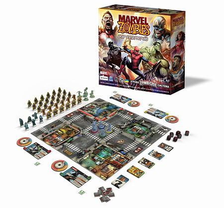 Настольная игра Marvel Zombies. Сопротивление Супергероев (Marvel Zombies: Heroes' Resistance), бренду Rozum, для 1-4 гравців, час гри > 60мин. - 4 - KUBIX