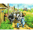 Миниатюра товара Картина по номерам Веселые пастушки (40х50 см) - 1
